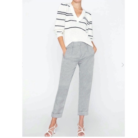 Brochu Walker Sasha Striped Vee Sweater - Picture 3 of 16